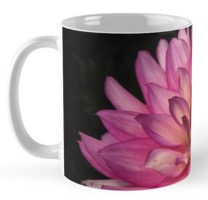 Pink dahlia mug 1