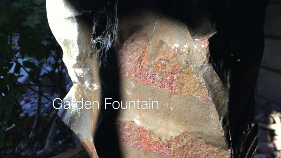 A meditative fountain in my sister's Palm Springs garden.