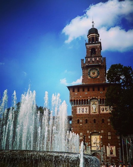 Castello Sforzesco, Milano, Italy via Instagram