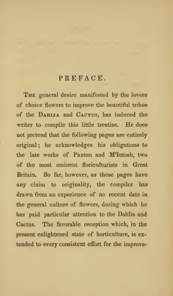 Historical Garden Books: Treatise culture of the dahlia and cactus by E. Sayers (1839) - 44 in a series