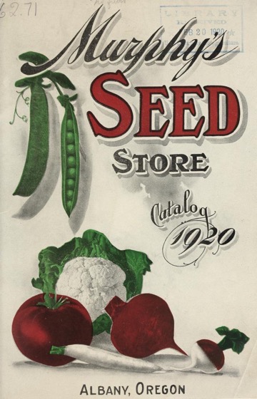 Historical Seed Catalogs: Murphy's Seed Store (1920) - 53 in a series