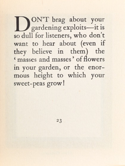 From Gardening Don'ts (1913) by M.C. 15