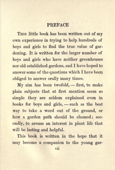 Historical Garden Books - 80 in a series - Little gardens for boys and girls (1910) by Myrta Margaret Higgins