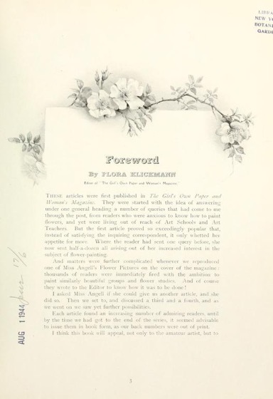 Historical Garden Books - 90 in a series - Flower pictures (1914) by Maude Angell