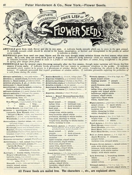 Historical Seed Catalogs - 74 in a series - Seeds, plants, bulbs, tools, fertilizers, insecticides, &c. (1895) by Peter Henderson & Co.
