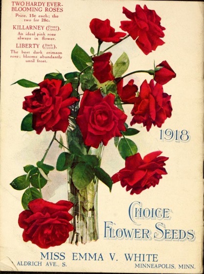 Historical Seed Catalogs - 78 in a series - Compliments of Miss Emma V. White (1918)