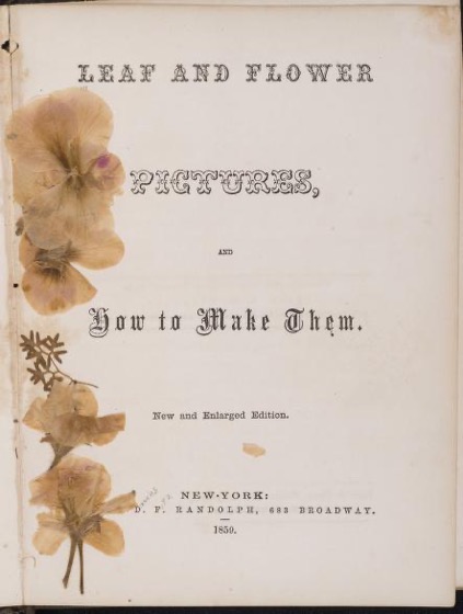 Historical Garden Books - 114 in a series - Leaf And Flower Pictures, And How To Make Them (1859)