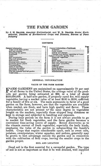 Historical Garden Books - 110 in a series - The farm garden (1931) by James H. Beattie and W. R.Beattie