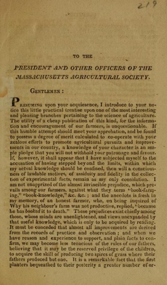 Historical Garden Books - 117 in a series - The American orchardist (1825) Preface