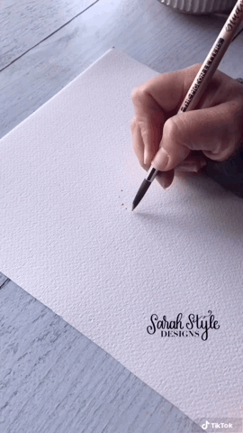 Dahlia painting 🌸 via Sarah Style Designs on TikTok [Video]