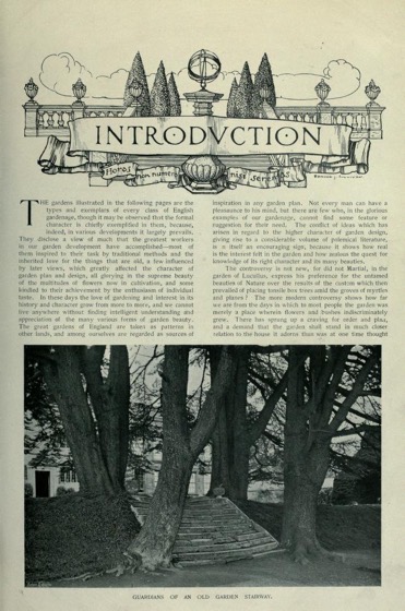 Historical Garden Books - 136 in a series - Gardens old & new; the country house & its garden environment (1900)