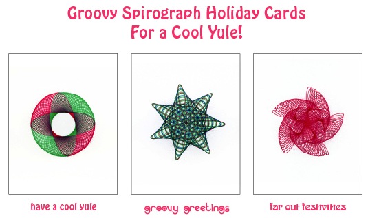 My Word Gift Guide #14: Groovy Spirograph Holiday Cards