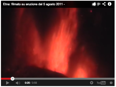 Video: Etna Eruption from July 2011 during our last visit