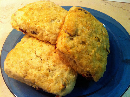 Food: Maple-Oatmeal Scones with Cranberries