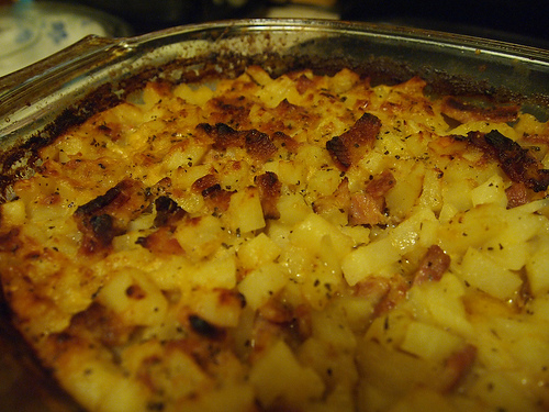 New Food: Slim Scalloped Potatoes and Ham