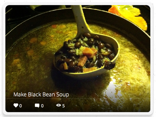 Food: How to make black bean soup – A Snapguide