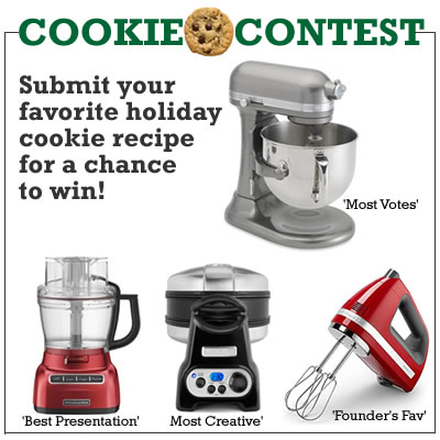 Contest: Calling all cookie bakers…Share a recipe for your chance to win a KitchenAid Appliance!