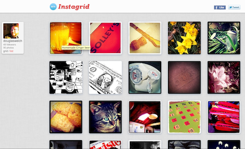 My Instagram photo gallery via Instagrid