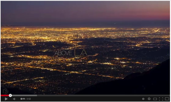 Noted: Above LA Timelapse video by Chris Pritchard