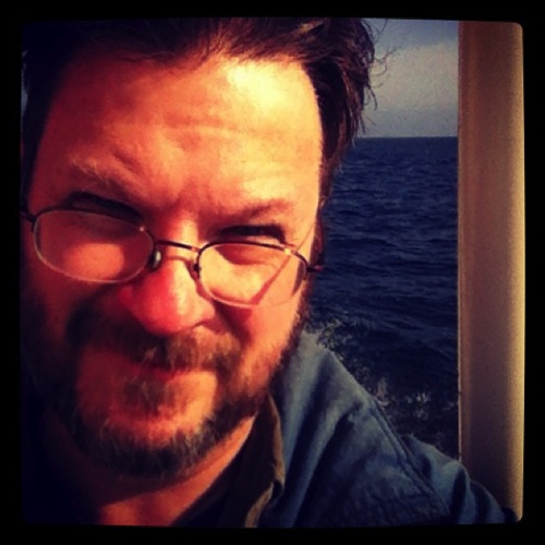 Photo: Douglas on board Island Packers boat to Santa Cruz Island 2013