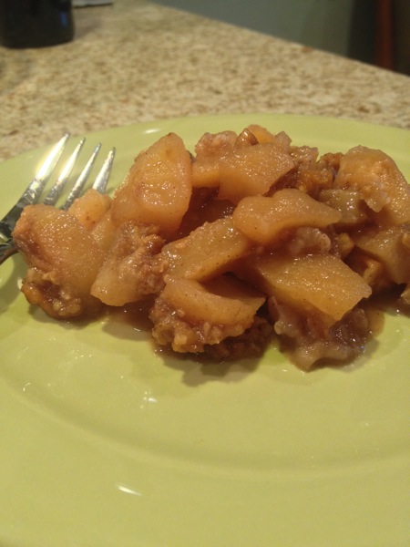 New Food: Maple-Walnut Apple Crisp - Served