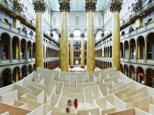 BIG Maze Opens at National Building Museum via Arch Daily