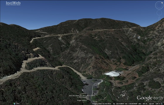 Stough Canyon via Google Earth