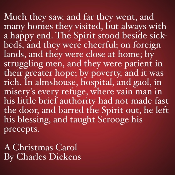 My Favorite Quotes from A Christmas Carol #32 - …and taught Scrooge his precepts