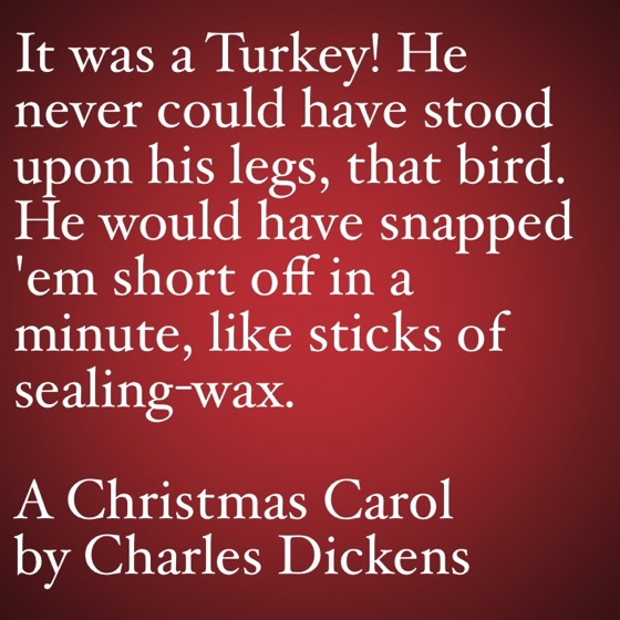 My Favorite Quotes from A Christmas Carol #42 - It was a turkey!