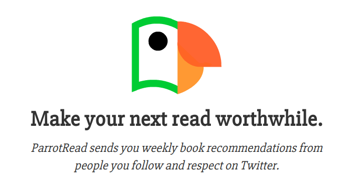 ParrotRead – Book recommendations pulled from your Twitter feeds