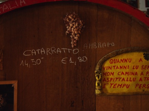 One of our favorite wines Cataratto Ambrata