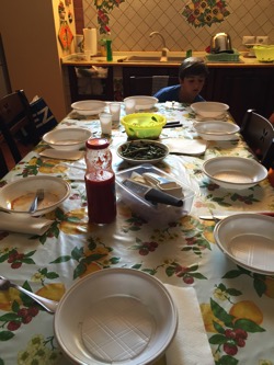 Typical pranza table