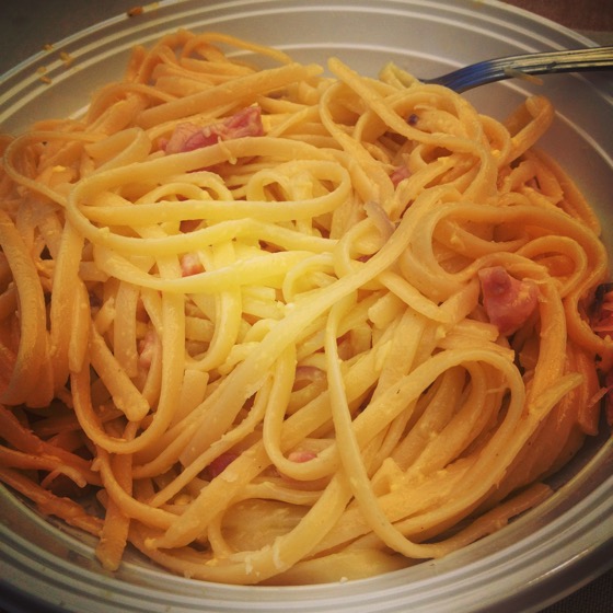 Francesca's Homemade Pasta Carbonara #sicily #italy #food #travel #sicily #family #pasta #italian
