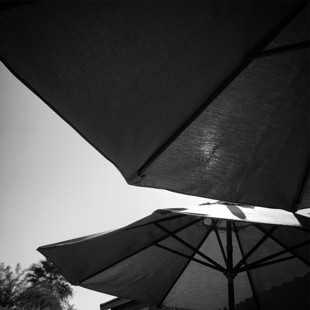 Umbrella Abstract, Palm Springs, CA #blackandwhitephotography #abstract #bw #outdoors