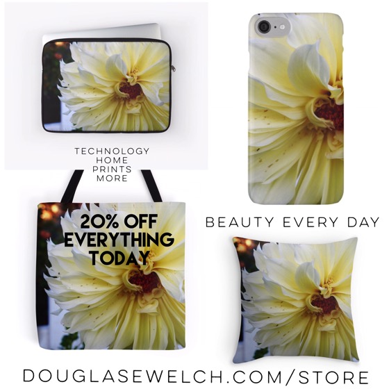 Buy these “Yellow Dahlia” Home & Technology items exclusively from Douglas E. Welch