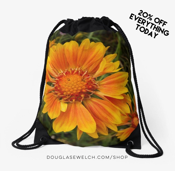 20% Off Sale Today on everything in my store, including this “Shining Brightly” Drawstring Bag and Much More!