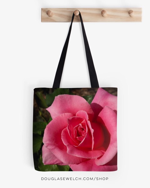 Carry your school books, your groceries or your papers in this lovely “Bewitched Rose” Tote