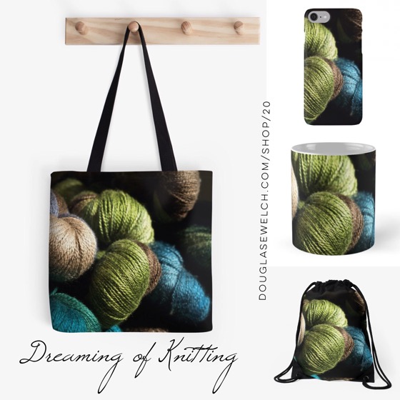 Are you “Dreaming of Knitting”? Share your love with these Totes, Mugs, iPhone Cases and More!