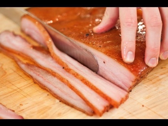 On YouTube: America's Test Kitchen DIY Bacon