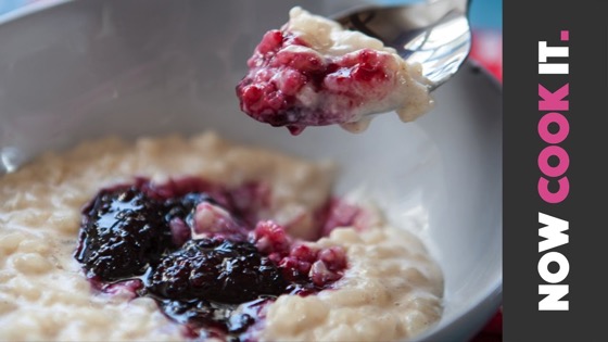 On YouTube: Jammy Rice Pudding Recipe | Now Cook It from SortedFood