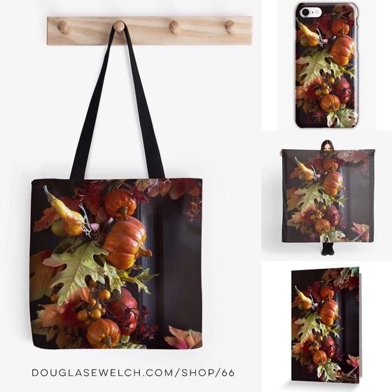 Autumn Wreath Totes, Cards, Smartphone Cases and More!