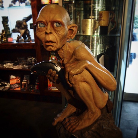 A life size Gollum at the Weta Cave via Instagram