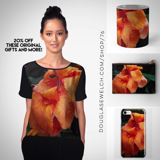 20% Off Today - Get these Canna Flowers Tops, Mugs, iPhone Cases and More!