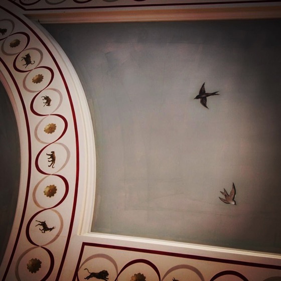 Ceiling Detail, Getty Villa, Malibu, California via Instagram