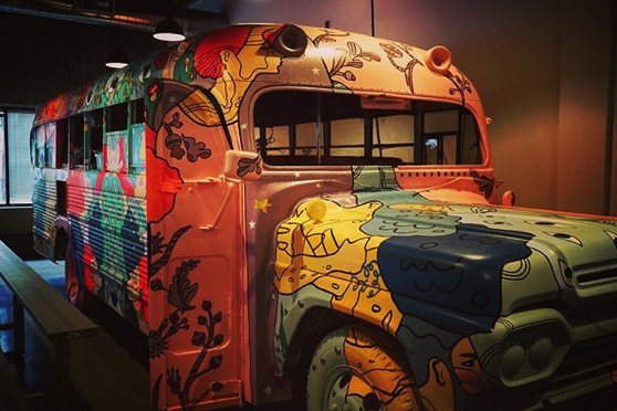 Arduino Day LA 2018: A bus turned art car/sound booth at Toolbox.LA