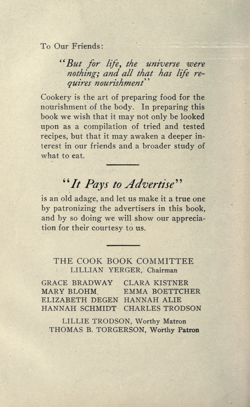 Historical Cooking Books: Original recipes of good things to eat by Order of the Eastern Star. Logan Square Chapter No. 560 (Chicago, Ill.) (1919) - 5 in a series