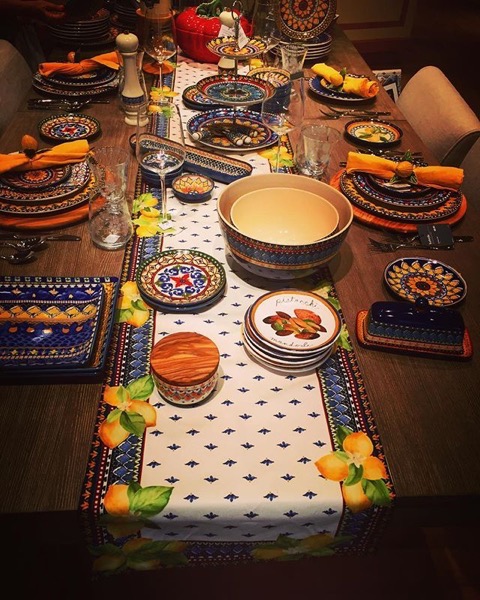 Some lovely (and authentic) Sicilian Table styling via My Instagram