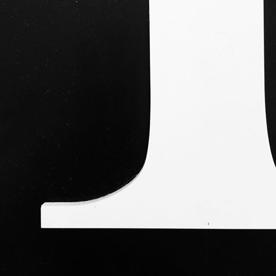 Typography Abstract – Serif via Instagram