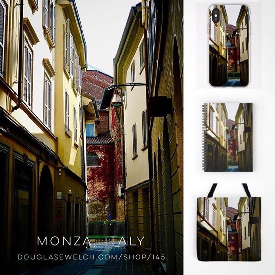 Stroll The Streets of Monza with these Journals, iPhone Cases, Totes and Much More!