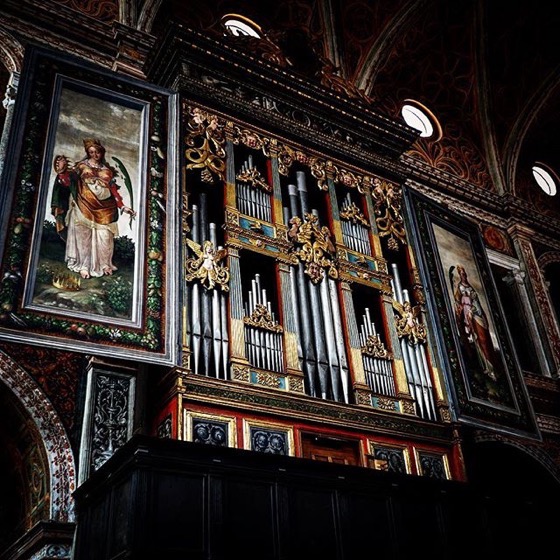 Beautiful Pipe Organ, San Maurizio al Monastero Maggiore via Instagram